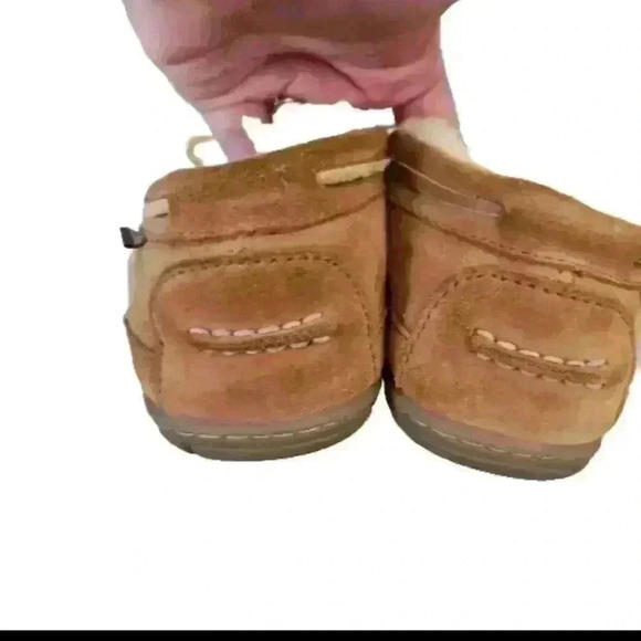 L.L. Bean Men's Tan  Wicked Good Moccasins 13 - Picture 4 of 15